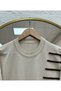 Sabisima Half Plush Striped Tunic-Sy3314 Stone - 2