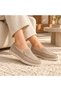 Velaris Genuine Leather Women's Loafer Moccasins – Real Leather Inside and Out, Handmade Saddle Stitched, Lightweight Tremolight Sole, Seasonal Comfortable Women's Shoes – Beige Suede - 2