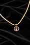 Gold Color Steel Italian Chain Tree of Life Necklace - 6