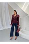 Chiffon Flounce Collar Gold Button Openwork Knitwear Cardigan 1108 - - 3
