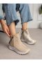 Foren Cream Stone Detailed Women's Boots - 2