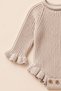 Baby Girl Newborn Knitwear Body Suit with Bandana and Socks Set Winter Outfit Baby Gift - 3