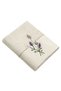 Arwa bamboo flower embroidered hand towel light beige 50x90 light beige - 5