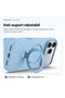 SoftRing case for iPhone 18 Pro / 17 Pro, soft-touch silicone, MagSafe compatible, foldable ring-holder, microfiber interior - 2