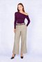 Women's Plum Boat Neck Off-Shoulder Blouse - 3