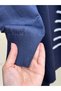 Sabisima Half Plush Striped Tunic-Sy3314 Navy Blue - 4