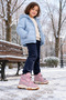 Bl-4688 Anatomical Sole Girls' Pink Color Daily Use Winter Children's Boots