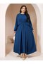 Rochie maxi, albastru - 5