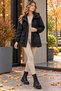 Women's Oversized Hooded Waist-Cinched Lined Seasonal Trench Coat with Pocket Detail - 6