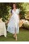 Rochie maxi, mix culori