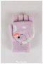2-7 Years Old Girls Convertible Cuffed Half-Finger Magic Gloves / 98.7% Nylon, 1.3% Elastane (Lycra) - 2