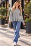 New Season Women's Buttoned Skirt Pleated Knitted Cardigan - 2