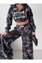 Hooded Crop Sweat Tracksuit Set - 5
