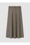 Checked Embroidered Flared Skirt with Zipper for Style Enthusiasts from Uzg Store - 4