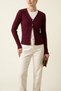 Women's Buttoned Long Sleeve Cardigan - 2