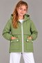 Girl's Hooded Pocketed Lined Seasonal Basic Raincoat - 3