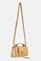 Women Brand Logo Cross Body Bag, Beige - 3