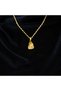 Natural Sunstone Gold Headed Steel Chain Necklace - 3