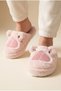 Women's Capybara Animal Figured, Soft, Plush Fabric, Closed Toe, Home Slippers - 8