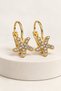 Lotus Flower Rose Heart Star Figured Stone Gold Earrings for Young People and Children – Non-Allergenic Stylish Elegant Earrings - 2