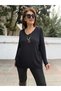 Italian Knitwear with Pendants in Black (up to Size 48)