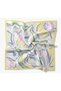 Silkhome Tivil Silk Scarf 11541 12 Soft Green Yellow Abstract Pattern - 5