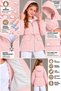 Girl's Hooded Pocketed Lined Seasonal Basic Raincoat - 6