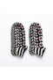 Çeyizlik Winter Hand Knitted Booties – Black, White, Red Patterned – Size 36-37 - 5