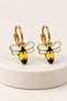 Animal Figured Panda Chick Bee Cat Stone Earrings Suitable for Young People and Children – Non-Allergenic Stylish Elegant Earrings - 2