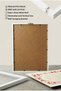 Nazar Prayer - Esmaül Hüsna and Elif Written Triple Wooden Table - White Wooden Framed Home and Business Table - 5