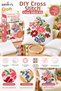 DIY Cross-Stitch Cushion Kit – Etamin Embroidery Set, Floral Pattern Decorative Pillow Making Kit, DIY Hobby Set