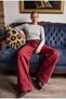 Women's 6W6-35 Barrel Fit Plaid Belt Detailed Design Denim Jean - 6