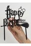 Harry Potter Themed Birthday Cake Decoration, Black Pla Cake Topper - 5