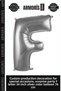 Special Edition Decoration Special Day Surprise Party F- Letter 34 Pearl Silver Color Balloon 76 cm