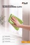 Tulpe Glass Microfiber Cloth Non-Marking Outdoor Glass Cleaning Cloth 40X40 cm Green - 4