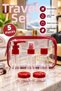 5-Piece Travel Cosmetic Bottle and Cream Container Set – 30 Ml, with Zippered Carrying Bag