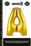 Delux Series Organization Celebration Anniversary A- Letter 34 Inch Gold Color Balloon 76 cm