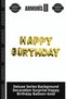 Delux Series Background Decoration Surprise Decor Happy Birthday Foil Balloon Gold