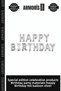 Special Series Celebration Products Birthday Party Supplies Happy Birthday Foil Balloon Silver