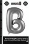Premium Wedding Special Party B- Letter 34 Pearl Silver Color Balloon 76 cm