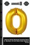 Delux Series Şölen Supriz Party 0- Number 34 Inc Gold Color Balloon 76 cm