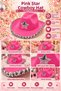 Bride to Be Pink Star Cowboy Hat with Sequin Brim Bachelorette Bridal Party Hat - 6