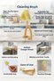 Ergonomic Detail Cleaning Brush - Cleaning Brush for Kitchen, Bathroom, Windows and Interstices