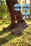 Men's Lace-Up Non-Slip Sole Water-Repellent Brown Genuine Leather Outdoor Trekking Shoes 2526 - 3