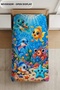 Ocean World Sea Creatures Patterned Single Children's Duvet Cover Set - with Sheets - 3