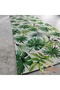 50X180 Tropical Palm Green Floral Leaf Monstera Pattern Water and Stain Repellent Duck Fabric Dining Tablecloth Rectangular Runner - 2