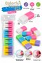 Soft Cornered Colorful Eraser Set 8 Pieces 48X23X11Mm Does Not Leave Marks Vd074