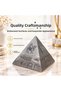 Turkey Themed Metal Pyramid Ashtray Incense Burner Jewelry Box with Lid Decorative Gift 12X12 cm - 2