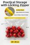 30-Piece Refrigerator Organizer Set - Zippered Storage Bag Freezer Organizer 20X20Cm-20X30Cm - 2
