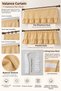 Naturel Country Farbela Valans Curtain – Gathered Country Curtain - 3